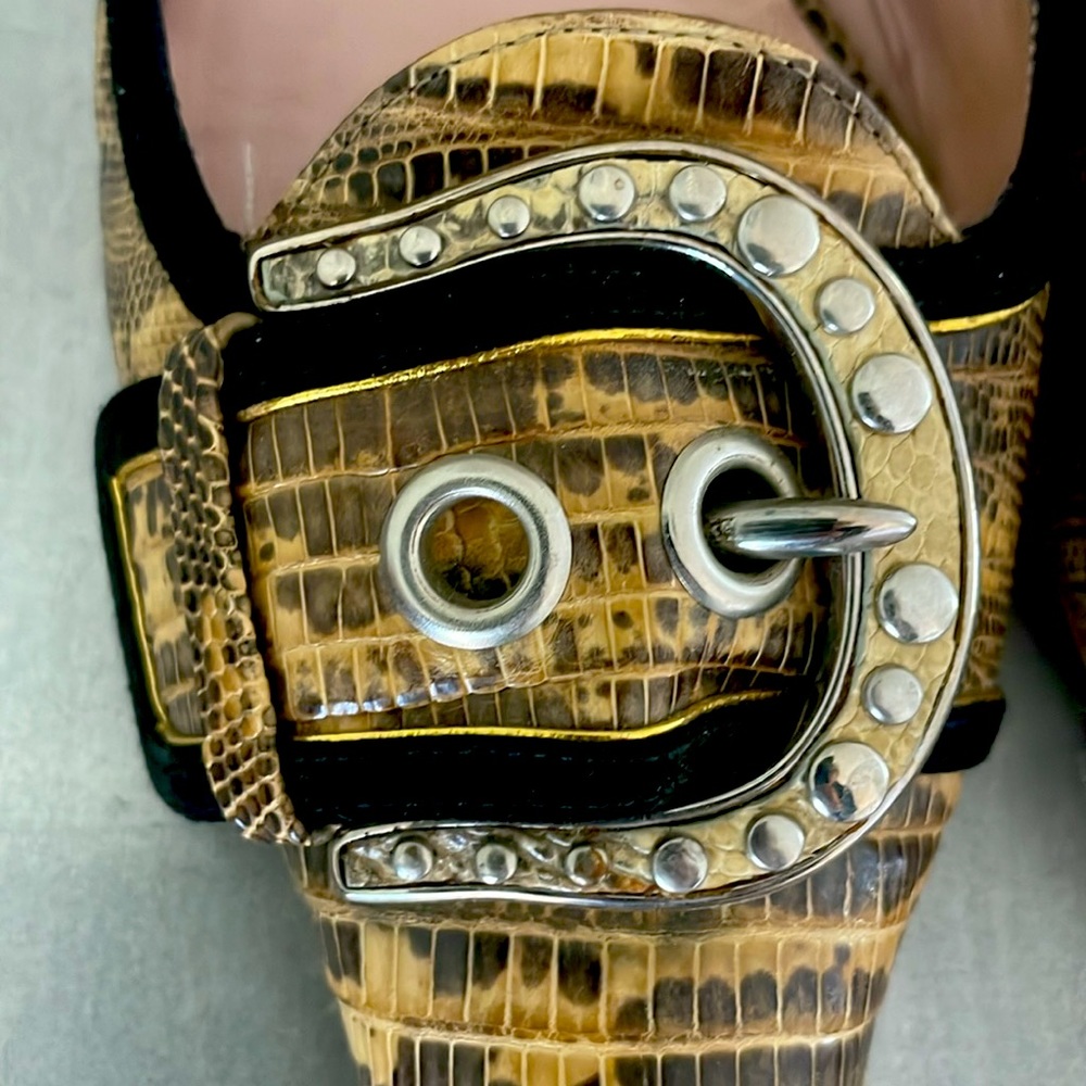 Prada Python Kitten Heels - image 2